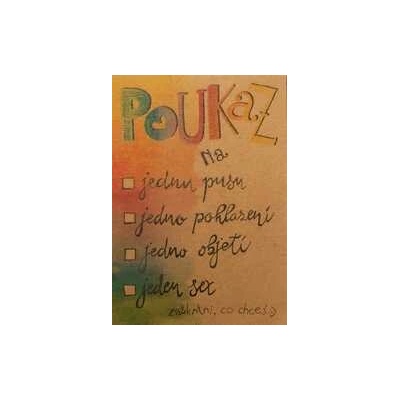 Přáníčko BeBechy - recyklovaný papír - Poukaz