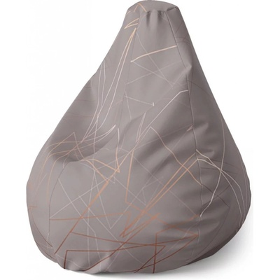 Sablio Sedací vak Pear Trojúhelníková abstrakce Sablio 70 x 95 x 15 cm