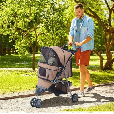 Goleto Kočárek pro psa tříkolový 99 x 45 x 86 cm – Zboží Mobilmania
