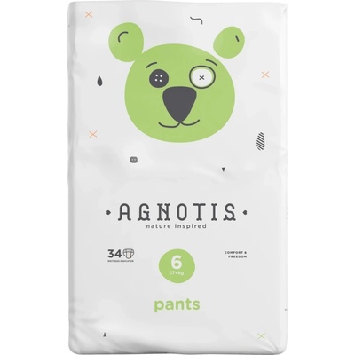 Agnotis Бебешки пелени-гащички Agnotis - No 6, 17+ kg, 34 броя (AGP6)