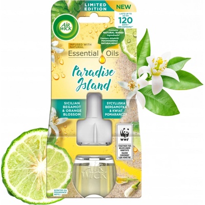 Air Wick Paradise Island Sicilian Bergamot&Orange Flower náplň do elektrického prístroja 19 ml