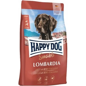 Happy Dog Sensible Lombardia - храна за кучета с патешко с италиански ориз, изключително добро за храносмилателната система, 11 кг, Германия - 60660