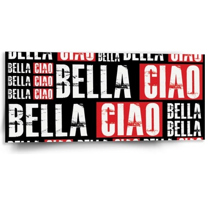 Sablio Obraz La Casa de Papel Professor or Bella Ciao motív 2 - 110x50 cm