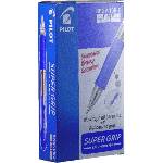 Pilot Super Grip 12 бр. /опаковка синя химикалка BPGP-10R-F-L-DOB (BPGP-10R-F-L-DOB)