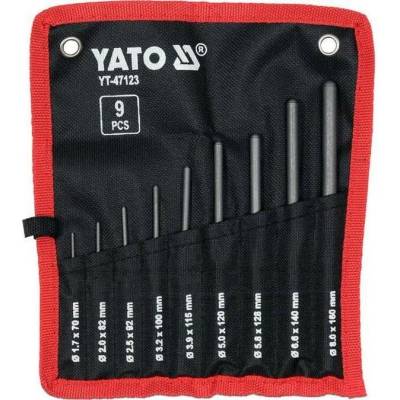 Sada vyrážačov 9 ks, 70 - 160 mm Yato YT-47123