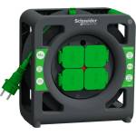 Schneider Electric Кабелна макара 4x 2P+E Шуко 15m 3G1.5 с термозащита IP44 - SCHNEIDER ELECTRIC Thorsman IMT33136 (IMT33136)