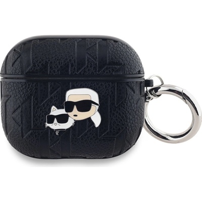 Karl Lagerfeld PU Embossed Karl and Choupette Heads Puzdro na AirPods 3 KLA3PGKCPK