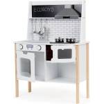 ECOTOYS Дървена кухня за деца + светлинни звуци (plk537)