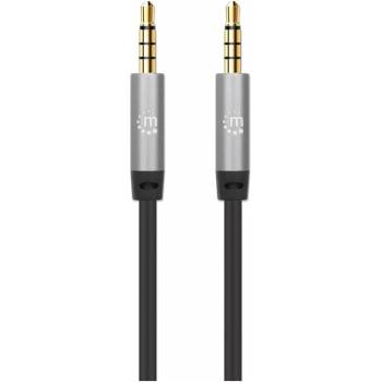 Manhattan Кабел Manhattan 355988, от Jack 3.5mm(м) към Jack 3.5mm(м), 1m, черен (355988)