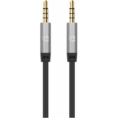 Manhattan Кабел Manhattan 355988, от Jack 3.5mm(м) към Jack 3.5mm(м), 1m, черен (355988)