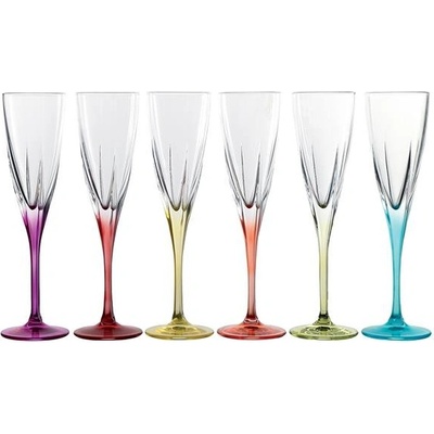 Brak RCR FUSION COLOUR POHÁR NA ŠAMPANSKÉ 6 x 170 ml