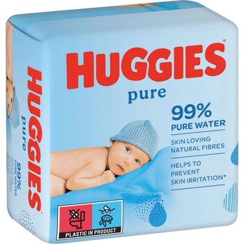 Huggies Pure Vlhčené ubrousky 2 x 168 ks