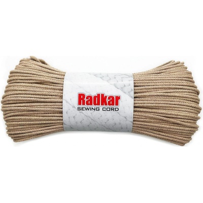 RADKAR šňůry na šití 5mm Golden Sand - 100m návin