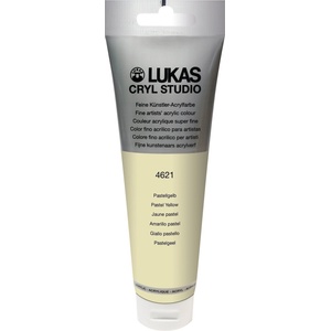 LUKAS Cryl Studio Plastic Tube АКРИЛНА боя Pastel Yellow 125 ml 1 бр (746210012)