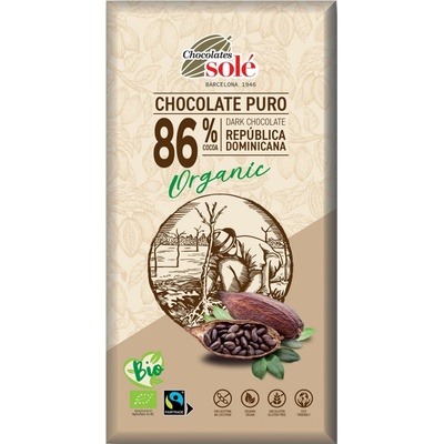 SOLÉ Bio hořká 86% 100 g