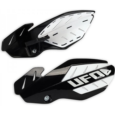 UFO chrániče páček FLAME HONDA CRF 250 12-17, CRF 450 12-16 barva černá/bílá (s upevněním) - nahrazený PM01652001 + PM01678