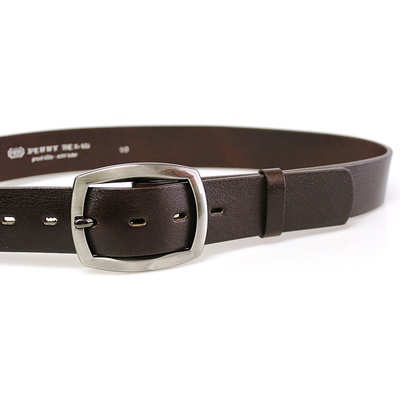 Penny Belts dámský kožený opasek 4704 tmavě hnědý