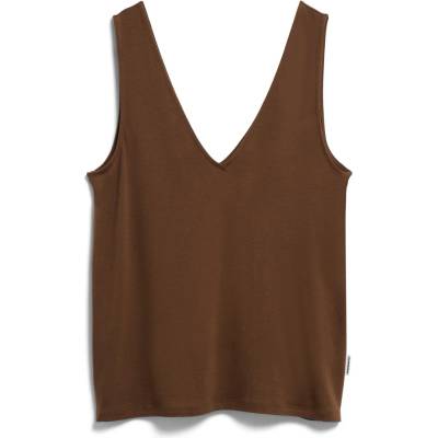 Armedangels Дамски топ ARMEDANGELS Women's V-Neck Jersey Top - Dried Palm - размер XS (916-6600-0211)