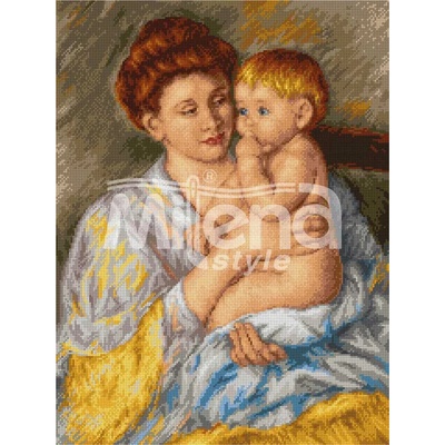 Milena Style Майчинство - гоблен със схема конци dmc 1: 4