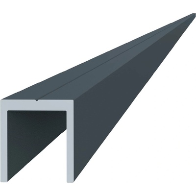 Hliníkový U profil 20,5x22x6000mm, práškový lak se strukturou - RAL7016