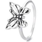 Silenti Jewelry Сребърен пръстен "Пеперудени Криле" - 8 - 57мм (18.1мм диам. )