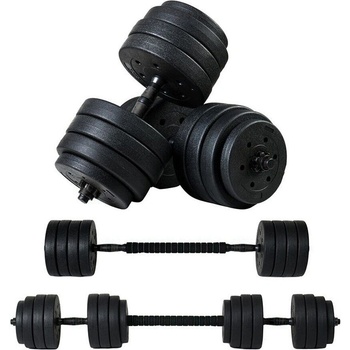 Funfit 4в1 Регулируем комплект битумни дъмбели 40 кг 2x20 кг - черен (4260)