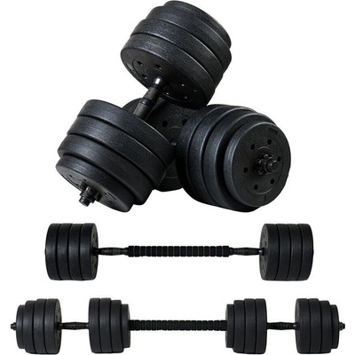 Funfit 4в1 Регулируем комплект битумни дъмбели 40 кг 2x20 кг - черен (4260)