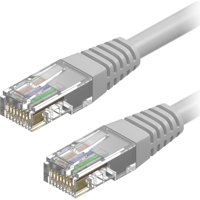 AlzaPower APW-CBP6U00025Y Patch CAT6 UTP, 0,25m, sivý