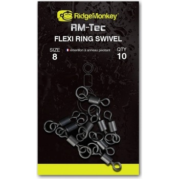 RidgeMonkey obratlíky Flexi Ring Swivel veľ.8