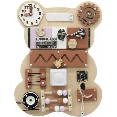 Baby Mix Activity Board Bear Montessori – Zboží Mobilmania