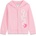 GUESS Суичър в розов цвят за мини момиче с бял надпис Guess