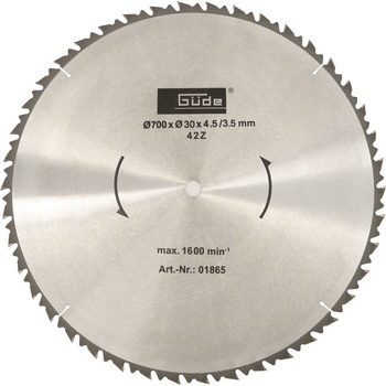 Güde 01865 Pilový kotouč HM 700 x 30mm 42Z
