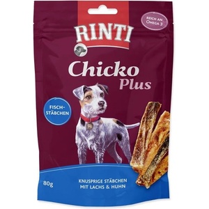 RINTI Деликатес Rinti Chicko Plus сьомга и пиле 80g (394-91425)