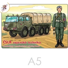 Omaľovánka A5 ČSLA Vojenská technika