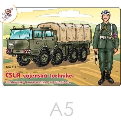 Omaľovánka A5 ČSLA Vojenská technika