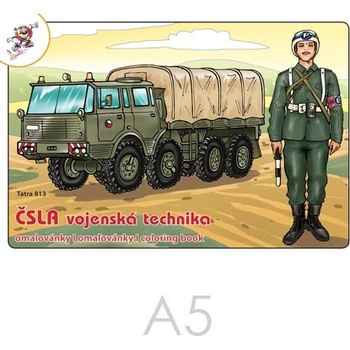 Omaľovánka A5 ČSLA Vojenská technika