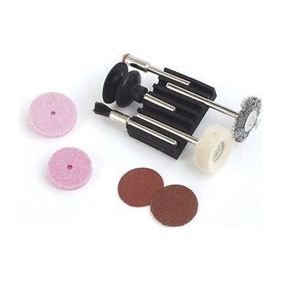 BRUDER MANNESMANN brusná + leštící sada, stopka 3mm 92564