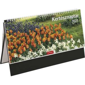 TOPTIMER Настолен календар с картинки TOPTIMER T054, стоящ, бял, плосък, Kertész, черен, 2027 (T541T-003)