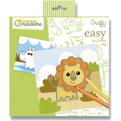 Maľovanky Avenue Mandarine Graffy Easy Divoké zvieratká