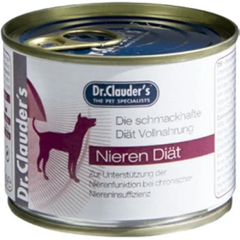 Dr.Clauder's Kidney Diet - терапевтична диетична храна за котки с хронична бъбречна недостатъчност, 2 броя х 400гр