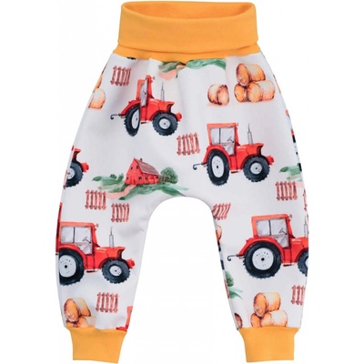 Esito Dětské softshellové kalhoty Traktor žlutá