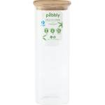 Pebbly Кухненски буркан за съхранение PKV-007, 2.2 л, стъкло / бамбук, Pebbly (PEBB3760132814100)