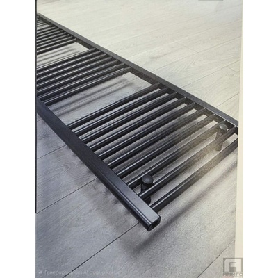 Thermolux Стоманена лира за баня черна Thermolux Елегант 1200x400 - 717W (5610412)