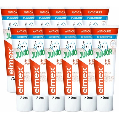 Elmex Junior detská zubná pasta 12 x 75 ml