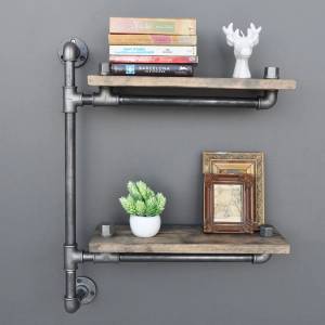 ASIR GROUP Етажерка BORURAF 47x60 cм кафява (AS0818)