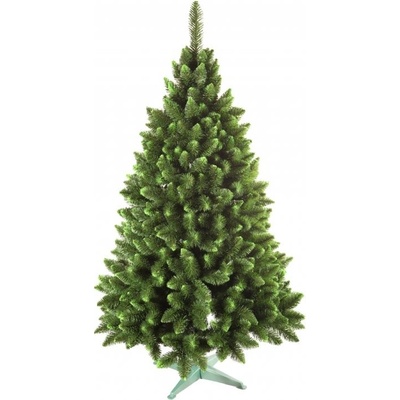 NG 91450 Stromek JEDLE umělý vánoční se zelenými konci plus stojan 220cm 900x900x2200