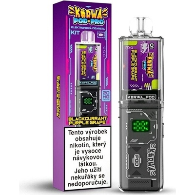 Kurwa Pod Pro Blackcurrant Purple Grape 20 mg 900 potáhnutí – Zboží Mobilmania