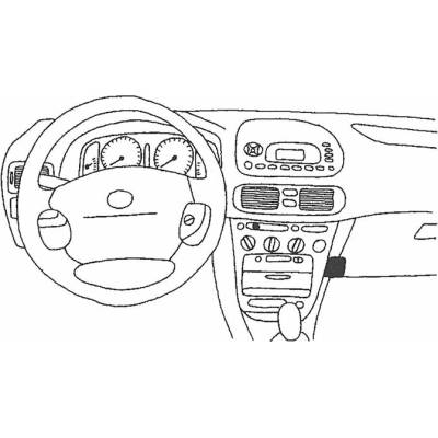 Konzole pro držák mobilního telefonu do Toyota Corolla