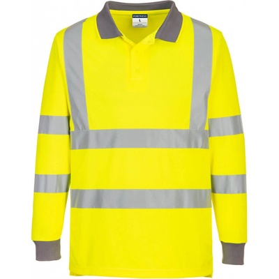 Portwest HI-VIS ECO POLO EC11 Reflexná polokošeľa dl. rukáv 6ks HV žltá M