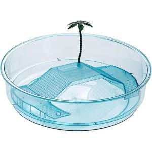 Ferplast - OASI - Пластмасов аквариум Оазис за костенурки , 34, 5 x 9, 5 см